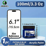 AOOKMIYA Marie's Ocean Blue Shsde Acrylic Pigment,Quick Drying,1pc 100/300 ml 3.38/10.1 oz for Rock Canvas, Stone, Artists for Artists