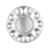 Metal Hand Drawn Watercolor Palette 6/10/12 Wells Circular/Rectangular Painting Color Palette Mixing Paint Tray Art Supplies