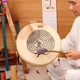 Goatskin Indian Hand Drum Minority Ethnic Group Drum Sound Therapy Meditation Professional Percussion Instruments Tambourines