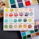 AOOKMIYA Kuretake 24-color Watercolor Paint Packaging Spring Limited Color Solid Chinese Painting Paint Acuarela Student Art Supplies