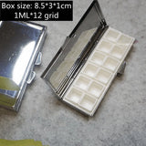 AOOKMIYA Mini Portable Watercolor Paint Box Metal Watercolor Sub-packing Box Pigment Moisturizing Box Sketch Painting Art Supplies