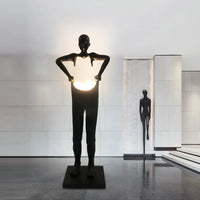 AOOKMIYA ART+ Creative Gifts Nordic humanoid sculpture floor lamp creative ball holding designer exhibition hall, hotel sales office, character decoration st
