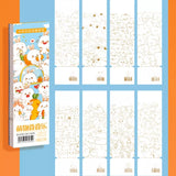 AOOKMIYA Coloring Book 24 Sheets Watercolor Paper Bookmark Line Drawing Paper 240g Wood Pulp Beginner Art Students Painting Art Supplies