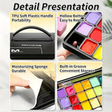 1pc 24 Colors Gouache Paints Set 30ml/1.01oz,Rich Color,Strong Coverage for Paper,Ceramic,Stone,Eggs for Adults,Artists