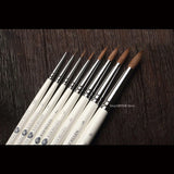 White Night Pure Mink Watercolor Pen Round Front Brush Hook Line Hand-painted A Variety of Optional Hook Line Watercolor Pen