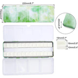 AOOKMIYA Empty Watercolor Palette, Metal Watercolor Tin with 26pcs Half Pans Paint Case with Lid Paint Box for Travel Gouache Oil Paintin  AOOKMIYA.COM