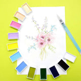 NEW 12/24 Colors Professional Kuretake Solid Watercolor Paint/ Pigment Set - Art Supplies for Painting/Drawing