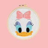 AOOKMIYA DIY Craft Punch Needle Embroidery Kits Sewing Kit Needlework Cross Stitch for Beginner Magic Pock Pen Set Home Painting Decor