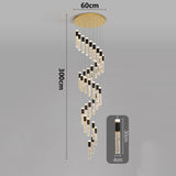 Modern home decoration crystal chandelier, stair Pendant lamp, living room Pendant lights, interior lighting