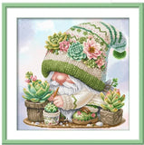 AOOKMIYA 11CT Printed On Canvas Room Cross Stitch DIY Set Chinese Counted Pattern Kit Home Needlework Embroidery