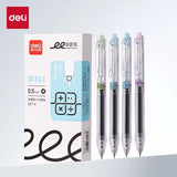 Deli 4pcs 0.5mm Black Ink Quick-drying Gel Pen School Supplies Office Supplies Signing Pen Stationery Office Pen Exam Pen