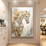 AOOKMIYA 1 piece 31.49*47.24 inches /80 cm *120 cm frameless modern retro Golden horse wall art painting