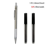 Mechanical Pencil Set 0.3 0.5 0.7 0.9 1.3 2.0mm Full Metal Art Drawing Painting Automatic Pencil Office School Supply Stationery