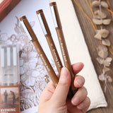 AOOKMIYA 3pcs/set Brown Waterproof Hook Line Pens Evening Clock Needle Pen Art Special Comic Sketch Tracing Pen Drawing Supplies
