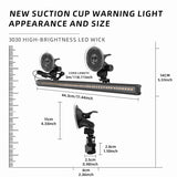 Automobile parts 48LED Car Strobe Lights Windshield LED Police Lights Truck Flash Warning Light 12V 24V Front Rear Emergency Lamps for Car