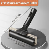 AOOKMIYA 1pc 2.2"/3.9"/5.9"/7.6" Rubber Brayer Roller for Printmaking,Gluing,Engraving,Wallpapers for Printing Ink Blocks,Craft Stamping