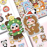 60Pcs Baby Three Stickers In Stock Baby Three DIY Stickers Scrapbooking Phone Luggage Skateboard Vinyl Waterproof Decals