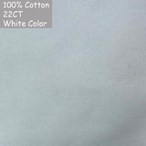AOOKMIYA 100% Cotton Evenweave 32CT 28CT 25CT 22CT Cross Stitch Embroidery Canvas Fabric Cloth White Shiny Linen Flaxen Beige Brown Color