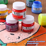 Dazzling Fluorescent Textile Fiber Acrylic Paint Single Bottle 50ml Colorful Painting Clothes Dye Waterproof Graffiti Diy