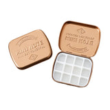 AOOKMIYA Mini Watercolor Tin Box 12/24 Grid Portable Watercolor Packing Travel Palette Student Artist Painting  Aquarela Art Supplies
