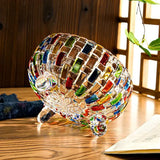 Wind Painted Candy Jar Preparation Glass Candy Storage Box Snack Food Storage Jar Creative Simple Household Decoration with Lid