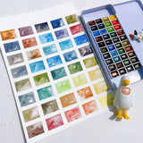 AOOKMIYA German Schmink Tundra/forest Series Watercolor Paint 0.5ml/1ml Acuarelas Set Layered Color Precipitation Color Art Supplies
