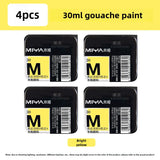 MIYA HIMI Jelly Pigment Single 30ml Gouache Pigment 56 Colors Beginners Try Supplement Replacement Training Art Gouache Pigment