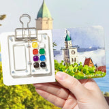AOOKMIYA Transparent Watercolor Palette Ins Style Travel Portable Mini Watercolor Acrylic Paint Box Square Tray Box Art Painting Supplie  AOOKMIYA.COM