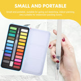 AOOKMIYA 1 set Solid Watercolor Paints Multi Function Metal Plastic Gouache Set Travel Sketching Kit Portable Supply Vivid Pigments AOOKMIYA.COM