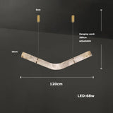 2025 New Trend Marble Collection LED DIY Hanging Lamps Chandelier Lighting Fixtures Lustre Suspension Luminaire Lampen For Foyer