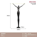 Hotel Lobby Large Figure Floor Ornaments Sales Office Model Room Window Abstract Art Soft Decoration Sculpture