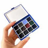 AOOKMIYA Canada ROCKWELL Mineral Acuarela Paint Magic Layered Sedimentary Color Watercolor 12 Colors 0.5/1/2ML Painting Art Supplies