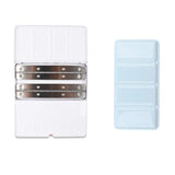 AOOKMIYA 48 Grids Portable Color Box Palette Watercolor Paint Sub-packing Box Tri-fold Card Slot Iron Box Sketch Painting Art Supplies