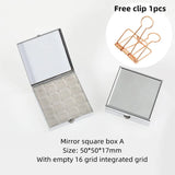 AOOKMIYA Mini Portable Watercolor Paint Box Metal Watercolor Sub-packing Box Pigment Moisturizing Box Sketch Painting Art Supplies