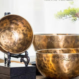 Nepalese Full Moon Chanting Healing Bowl Set Brahman Meditative Meditative Bowl Bronze Percussion Instruments Singing Bowl