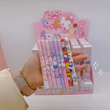 24pcs Sanrio Hello Kitty Gel Pen Cute St Pen Tip Low Center Of Gravity Quick-Drying Pen Student Stationery Gift Wholesale