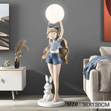AOOKMIYA ART+ Creative Gifts Home Decor Girl Sculptures 120CM Figure Statues Living Room Restaurant Creative Large Floor Decoration Nordic Style Modern Gifts