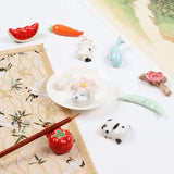 Cute Ceramic Brush Pen Holder Animal/Fruit Pen Stand Display Stand Palette Watercolor Gouache Acrylic Painting Art Supplies