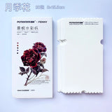 AOOKMIYA POTENTATE Card Watercolor Paper 300g Cotton Pulp Fine Lines Portable Ticket Stub Bookmark Painting Paper Travel Art Supplies