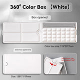 28Grid Folding Watercolor Palette Watercolor Paint Tray Box Metal Renovate Cover Pigment Box Painting Tool Artistic Supplies