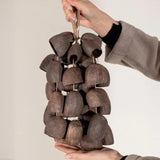 AOOKMIYA Muscaria Handbells Natural Plant Shell Concert Accompaniment Salin Hand Ringing Bell Meditation Musical Instruments Percussion AOOKMIYA.COM