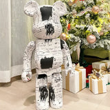 70cm High 1000% Violent Bear Ornaments, Brick Bear Living Room Floor Sculpture, Store Opening New Home Moving Gift