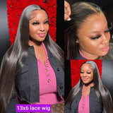30 40 Inch 13x4 13x6 Straight Lace Frontat Wigs 360 Front Human Hair 4x4 5X5 Closure Wig Pre Plucked For Women 250 Density