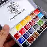 AOOKMIYA 24-color Rubens Watercolor Pigment Packaging 0.5/1ML Transparent Watercolor Novice Painting Pigment Aquarela Art Supplies