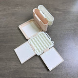 AOOKMIYA Portable Watercolor Palette 9/16/24 Grid Paint Box Washing Bucket Set 3D Printing Foldable Travel Painting Art Supplies