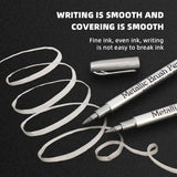 6/12Pcs Waterproof Permanent Paint Marker Pen, Gold and Silver Ink, Metallic, Rock, Mug, Ceramic, Glass, DIY Painting Supplies