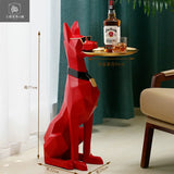 Artistic Large Dog Sculpture 102CM Home Decor Gentleman Pet Statue Living Room Centerpiece Decoración Hogar Buddha Statue