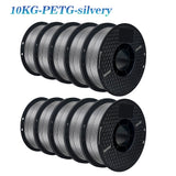 KINGROON 22LBS PETG or PLA filament 3D Printer Filament 10 Rolls 1KG 1.75MM Eco-Friendly Good Toughness Mix Color Free Shipping