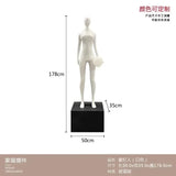 Hotel Lobby Large Figure Floor Ornaments Sales Office Model Room Window Abstract Art Soft Decoration Sculpture