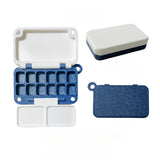 AOOKMIYA Mini Portable Watercolor Palette Empty Foldable 12-Gate Paint Box Student Travel Painting Sketch Paint Plate Art Supplies